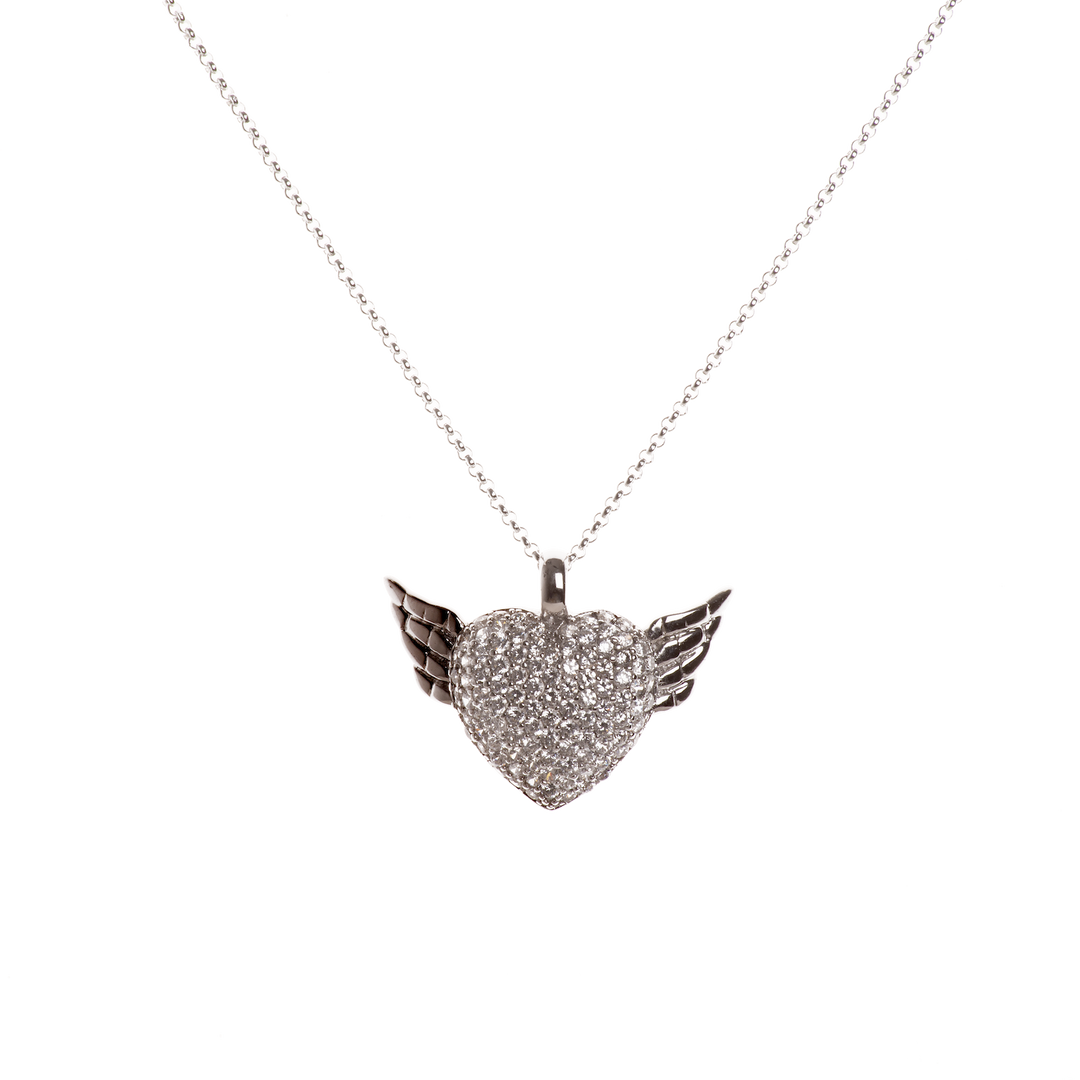 Heart with Wings Pendant
