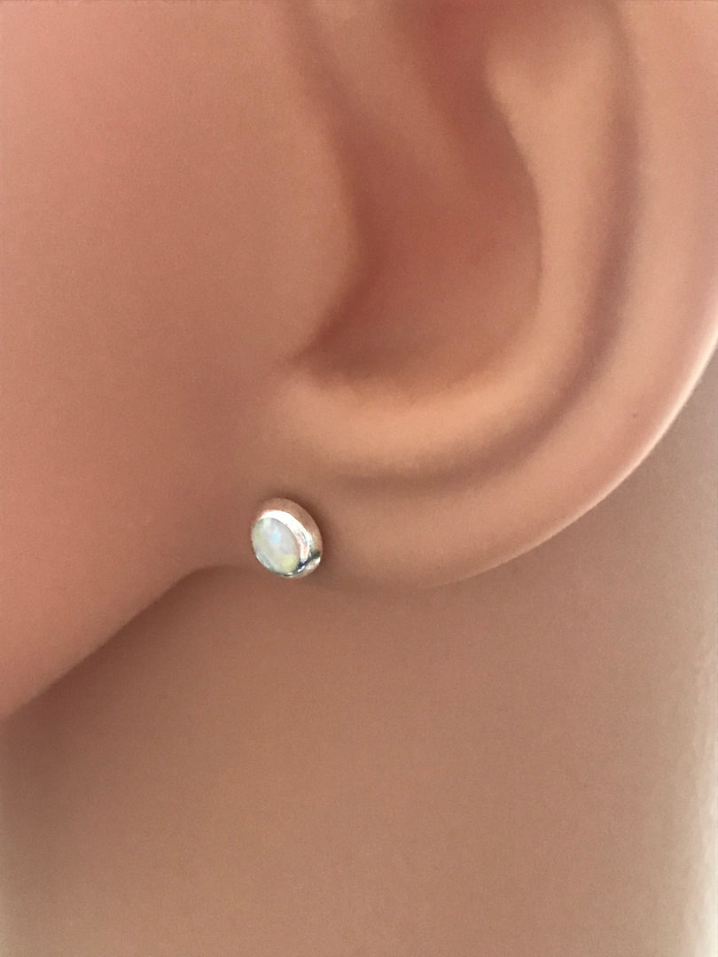 Opal Stud Earrings