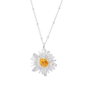 Daisy With Diamond Pendant
