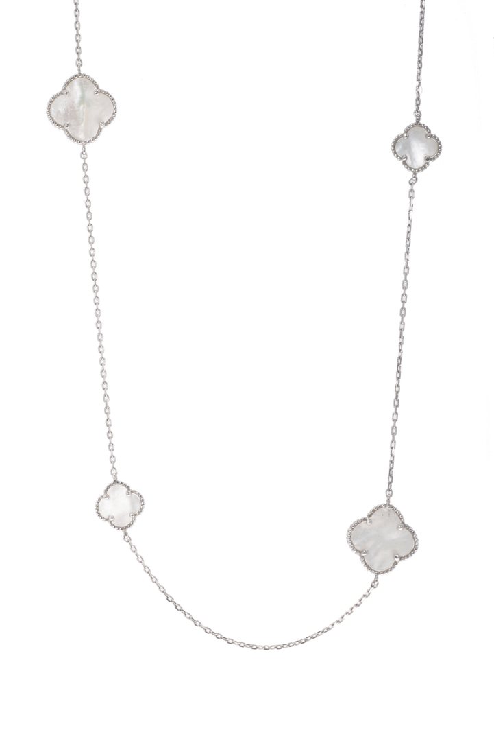 Mother of Pearl Flower Necklace