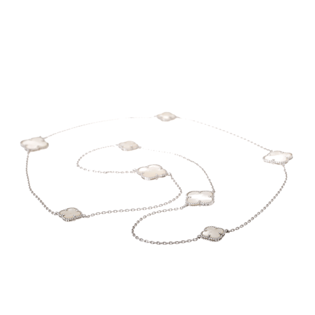 Mother of Pearl Flower Necklace