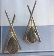 Black-tie Labradorite Earrings