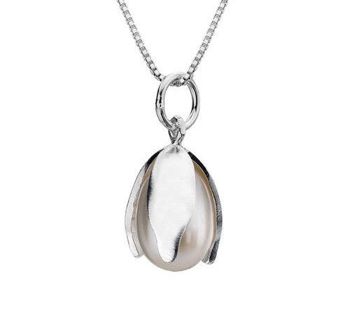 Snowdrop with Fresh Water Pearl Pendant