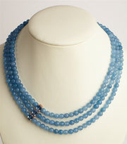 Aquamarine Rose Gold Necklace